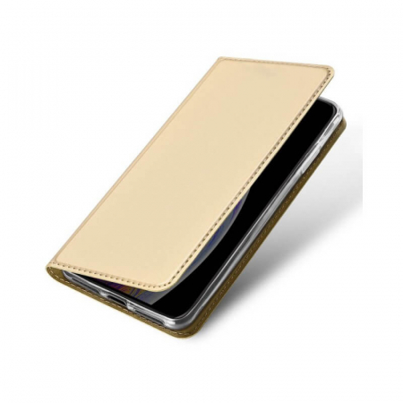 Husa Flip Apple iPhone 12 Mini Tip Carte Auriu Skin DuxDucis [3]