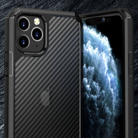 Husa Carbon Iphone 11 Pro Max Antisoc Negru Fuse [10]