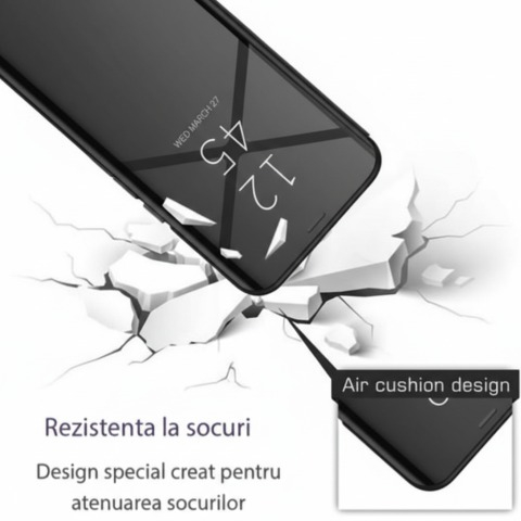 Husa iPhone 11 Pro Clear View Negru [3]