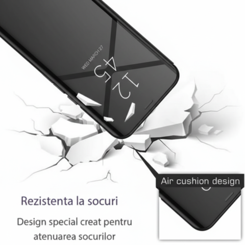 Husa iPhone 11 Pro Clear View Negru [3]