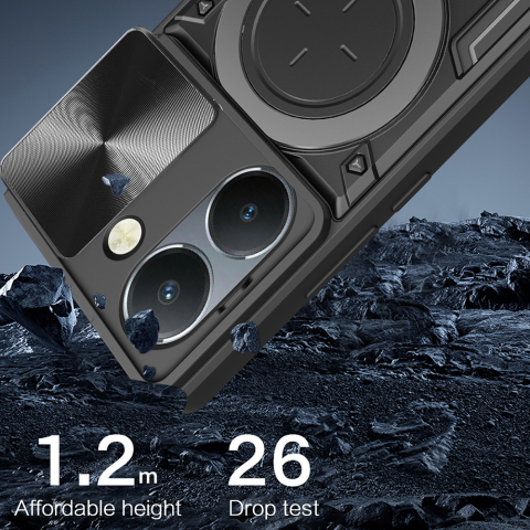 Husa Honor 200 Pro Antisoc cu Protectie Camera Negru TCGP [3]