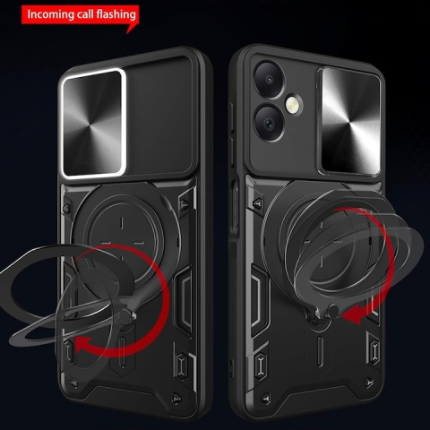 Husa Honor 200 Smart / X7c Antisoc cu Protectie Camera Roz Auriu TCGP [3]