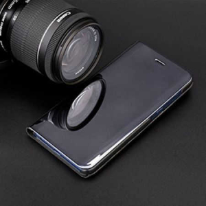 Husa Huawei Mate 10 Clear View Flip Standing Cover (Oglinda) Negru (Black) [4]