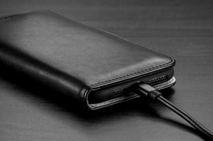 Husa iPhone 7 / 8 / SE 2020 Toc Flip Tip Carte Portofel Negru Piele Eco Premium DuxDucis Kado [4]