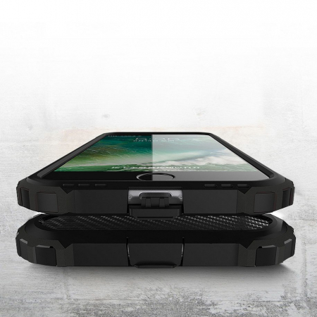 Husa iPhone 8Plus Silicon Antisoc Negru Hybrid Armor [5]