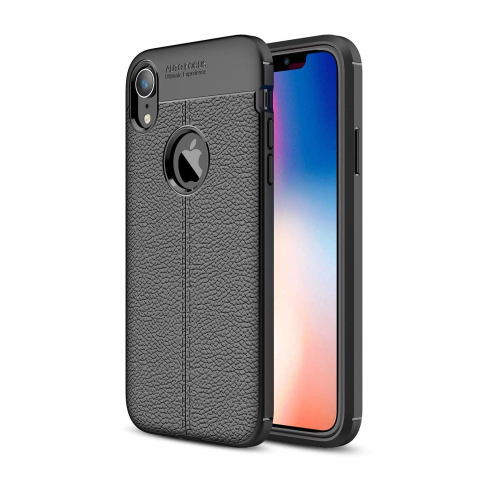 Accesorii telefoane - Husa iPhone Xr Silicon TPU Colorat Negru-Autofocus Black