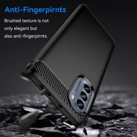Husa Motorola Moto G62 Carbon Negru Techsuit [2]