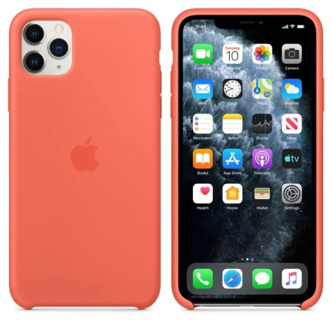 Husa pentru iPhone 11 Pro Silicon + Microfibra Roz [1]
