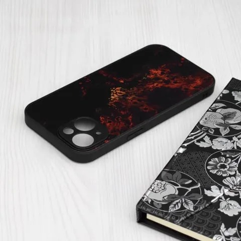 Husa pentru iPhone 15 Plus Antisoc Personalizata Nebuloasa Rosie Glaze [3]
