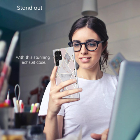 Husă protecție iPhone 11, Multicolor, Imprimeu Marmură Verde, Carcasă Slim Rezistentă, Compatibilă Wireless – Techsuit Marble [6]