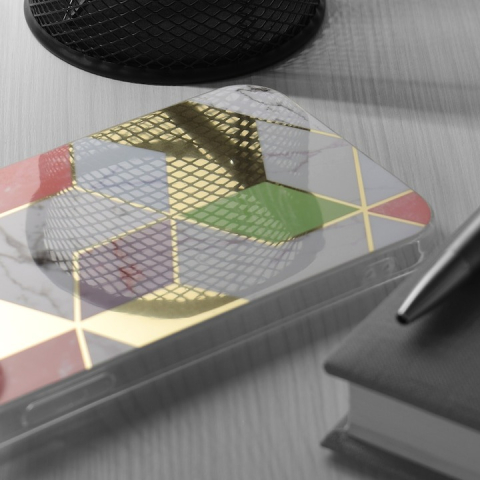 Husă protecție Samsung Galaxy A13 4G, Multicolor, Imprimeu Marmură, Carcasă Slim Rezistentă, Compatibilă Wireless – Techsuit Marble [6]