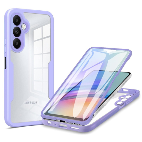Huse Samsung - Husa Samsung Galaxy A05s 360 grade silicon TPU transparenta Mov