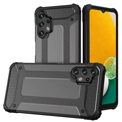 Huse Samsung - Husa Samsung Galaxy A13 4G/ A13 5G / A04s Silicon Antisoc Negru Hybrid Armor