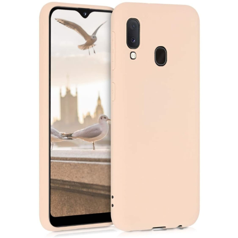 Huse Samsung Galaxy A20E 2019 - Husa Samsung Galaxy A20E Roz Silicon Slim protectie Premium Carcasa