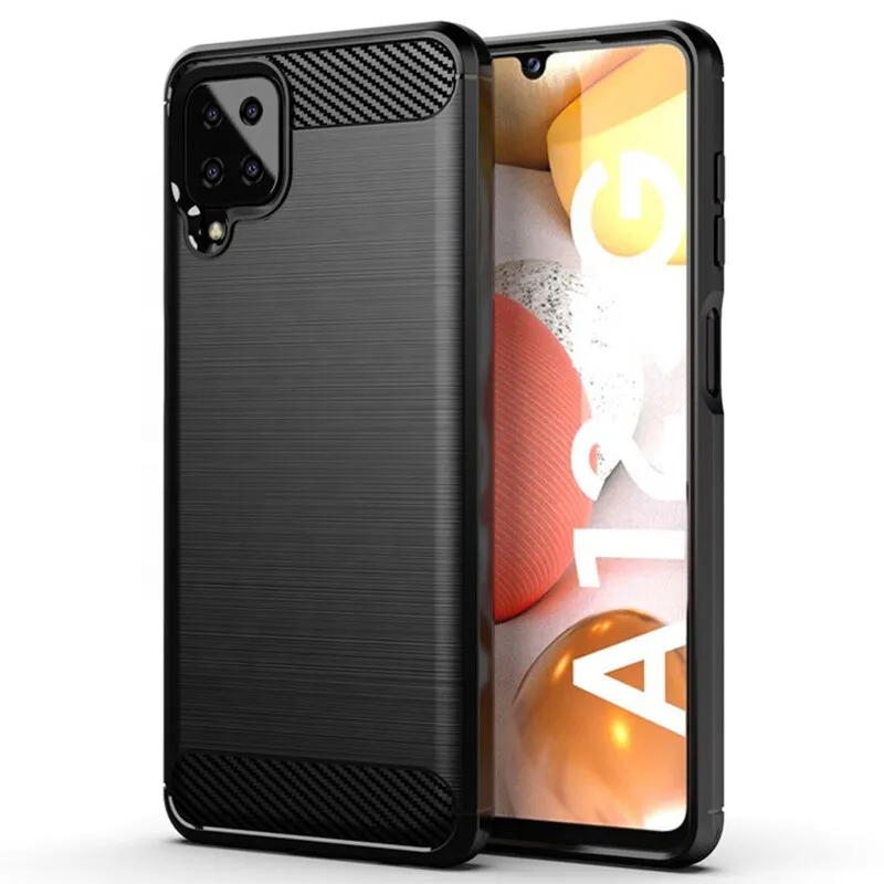 Accesorii telefoane - Husa Samsung Galaxy A22 4G Carbon Negru Techsuit