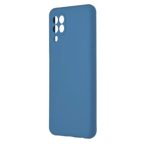 Husa Samsung Galaxy A22 4G Silicon Albastru Slim Mat cu Microfibra SoftEdge [3]