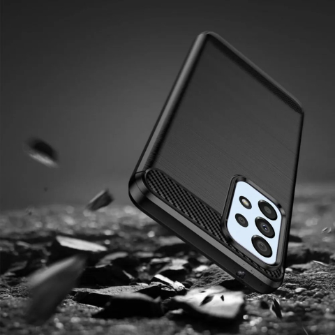 Husa Samsung Galaxy A23 4G / A23 5G Carbon Negru Techsuit [1]