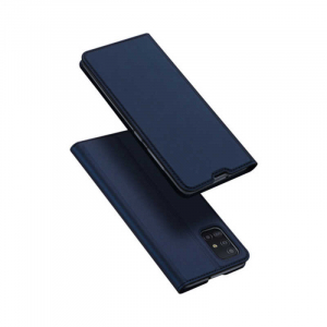 Husa Samsung Galaxy A51 2019 Toc Flip Tip Carte Portofel Piele Eco Premium DuxDucis Albastru [4]