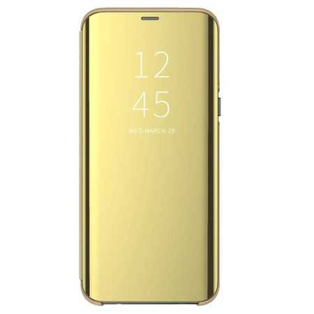 Husa Samsung Galaxy A71 2020 Clear View Auriu Gold [0]