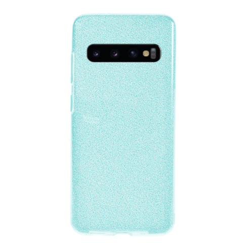 Accesorii telefoane - Husa Samsung Galaxy S10 Sclipici Albastru Silicon