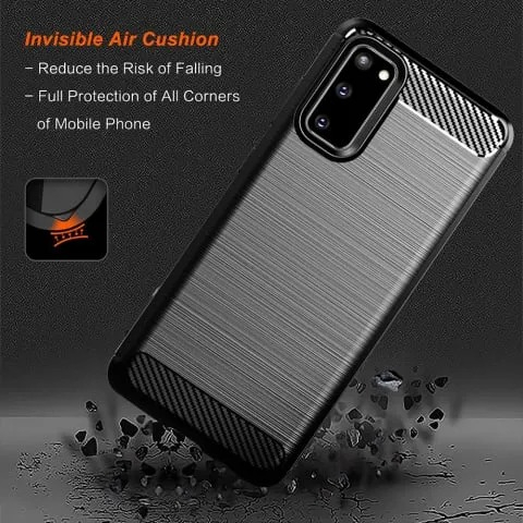 Husa Samsung Galaxy S20 Carbon Negru Techsuit [2]