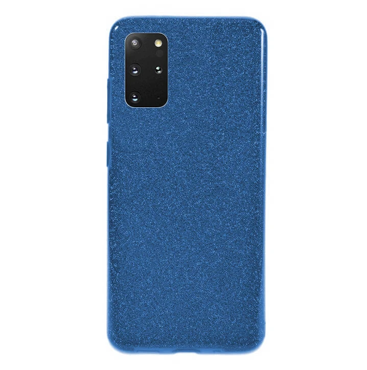 Accesorii telefoane - Husa Samsung Galaxy S20 Plus 2020 Sclipici Carcasa Spate Albastru Silicon TPU