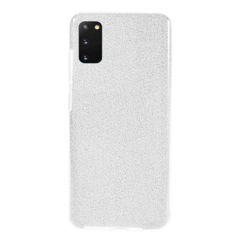 Accesorii telefoane - Husa Samsung Galaxy S20 2020 Sclipici Carcasa Spate Argintiu Silicon TPU