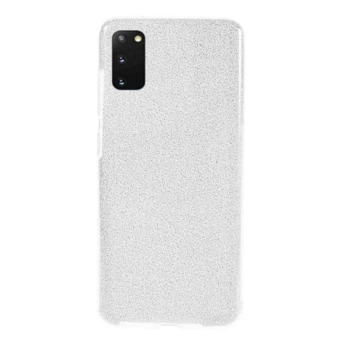Huse Samsung Galaxy S20 2020 - Husa Samsung Galaxy S20 2020 Sclipici Carcasa Spate Argintiu Silicon TPU