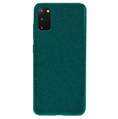 Husa Samsung Galaxy S20 2020 Sclipici Carcasa Spate Dark Green Silicon TPU [0]