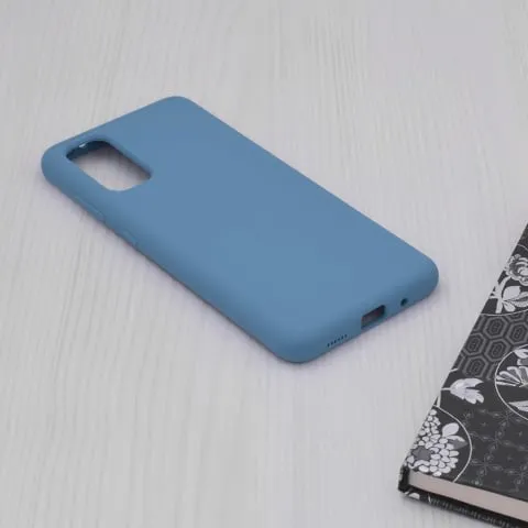 Husa Samsung Galaxy S20 Silicon Albastru Slim Mat cu Microfibra SoftEdge [2]