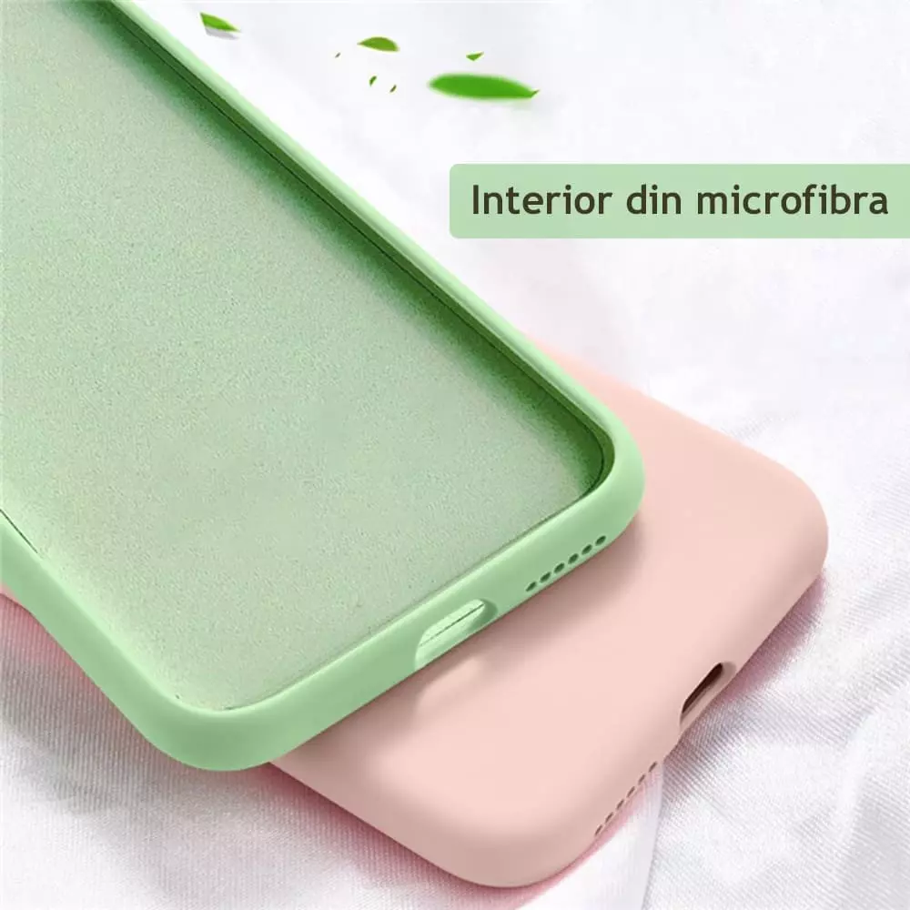 Husa Silicon Apple iPhone 13 Mini Negru Zen Microfibra [2]