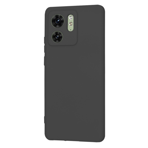 Husă spate Motorola Edge 40 / Edge 2023, negru, slim, antișoc cu microfibră – Techsuit SoftFlex [3]