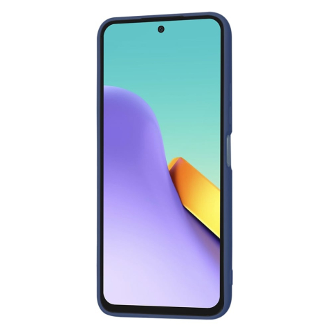 Husa spate Xiaomi Redmi 12 5G Silicon Bleumarin cu Microfibra SoftFlex [1]