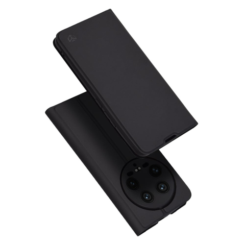 Huse Xiaomi - Husa tip carte Xiaomi 14 Ultra cu Flip Magnetic Negru MGT