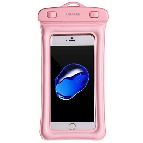 Accesorii telefoane - Husa Waterproof Subacvatica pentru telefon Universala Roz USAMS