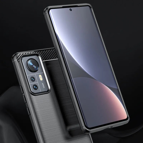 Husa Xiaomi 12 Carbon Negru Techsuit [1]