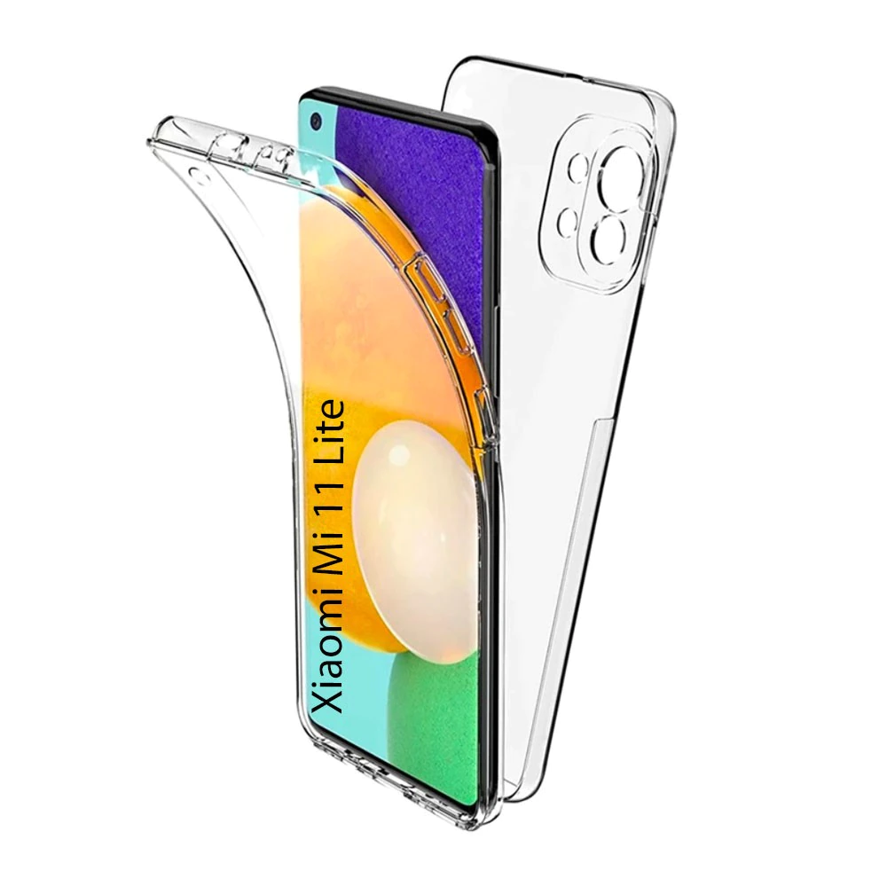 Husa Xiaomi Mi 11 Lite 360 Grade Silicon Fata Spate Transparenta [0]