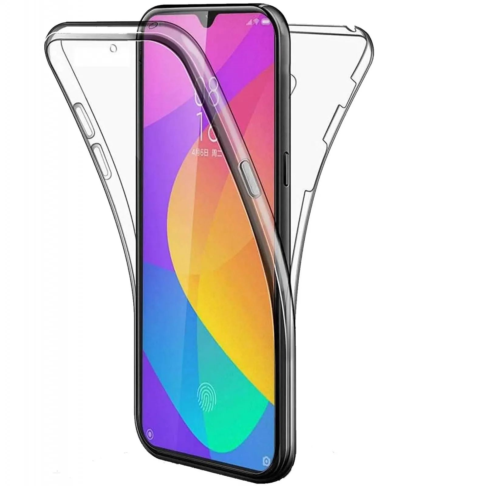 Accesorii telefoane - Husa Xiaomi Redmi 8 / 8A 360 Grade Silicon Fata Spate Transparenta