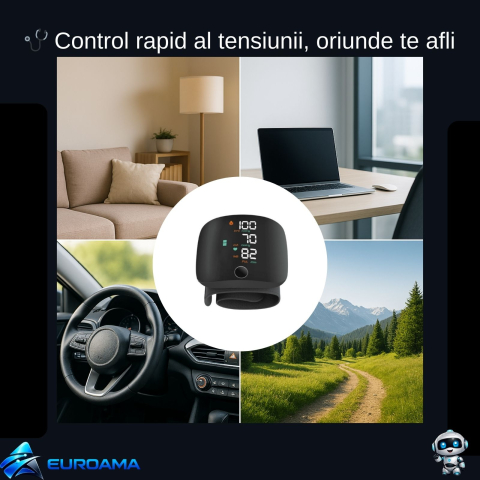 Tensiometru digital portabil pentru incheietura masurare tensiune arteriala XO RS02 [1]