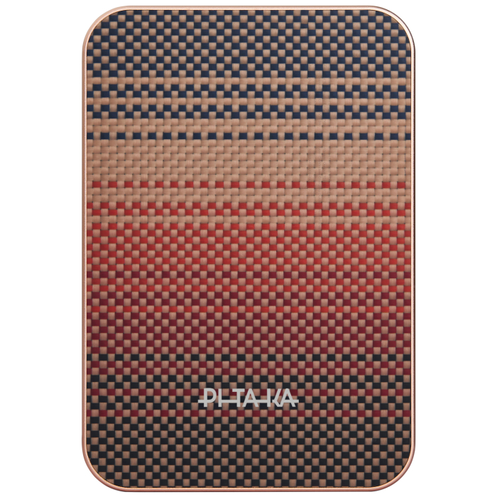 Baterie Externa Magnetica PITAKA, Magsafe, Design Ultra Subtire, 15W Wireless, 10000mAh, Sunset [4]