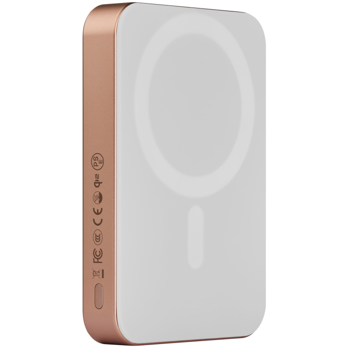Baterie Externa Magnetica PITAKA, Magsafe, Design Ultra Subtire, 15W Wireless, 10000mAh, Sunset [3]