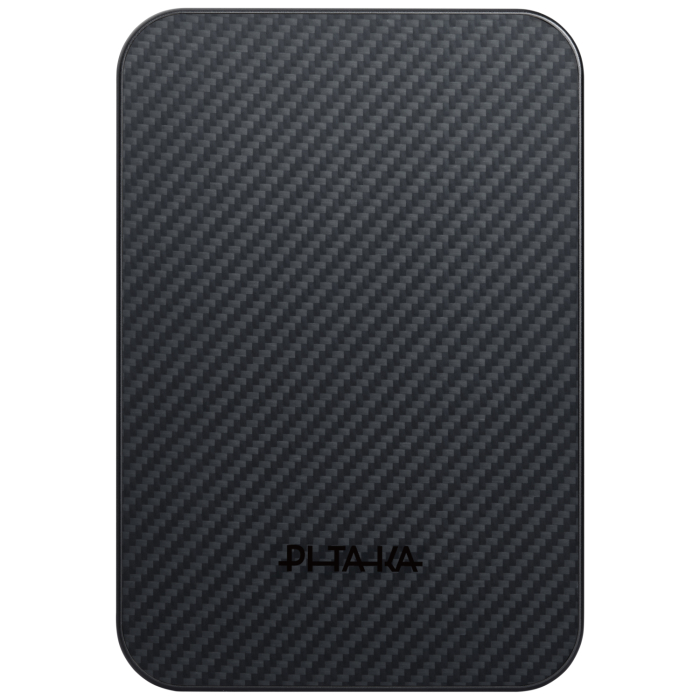 Baterie Externa Magnetica PITAKA, Magsafe, Design Ultra Subtire, 15W Wireless, 10000mAh, Negru/Gri [4]