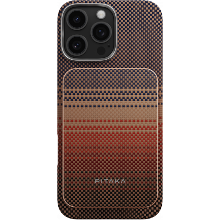 Baterie Externa Magnetica PITAKA, Magsafe, Design Ultra Subtire, 15W Wireless, 5000mAh, Sunset [2]