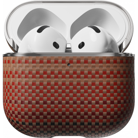 [Outlet] Carcasa MagEZ pentru AirPods 4, Fibra de Aramida, Sunset [2]