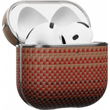[Outlet] Carcasa MagEZ pentru AirPods 4, Fibra de Aramida, Sunset [3]
