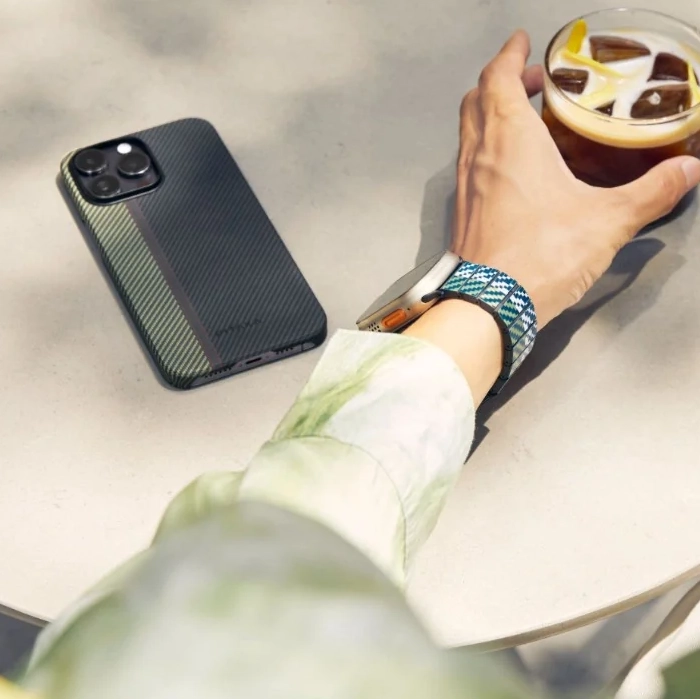 Curea din Fibra de Carbon Poetry of Things pentru Apple Watch seriile 1 - 9 / SE / Ultra/Ultra 2 , 38/40/41/42/44/45/49 mm [10]