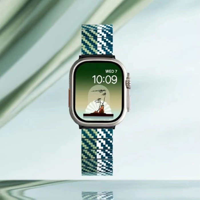 Curea din Fibra de Carbon Poetry of Things pentru Apple Watch seriile 1 - 9 / SE / Ultra/Ultra 2 , 38/40/41/42/44/45/49 mm [7]