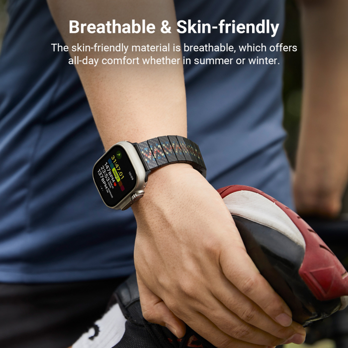 Curea din Fibra de Carbon Rhapsody pentru Apple Watch seriile 1 - 9 / SE / Ultra/Ultra 2 , 38/40/41/42/44/45/49 mm [10]