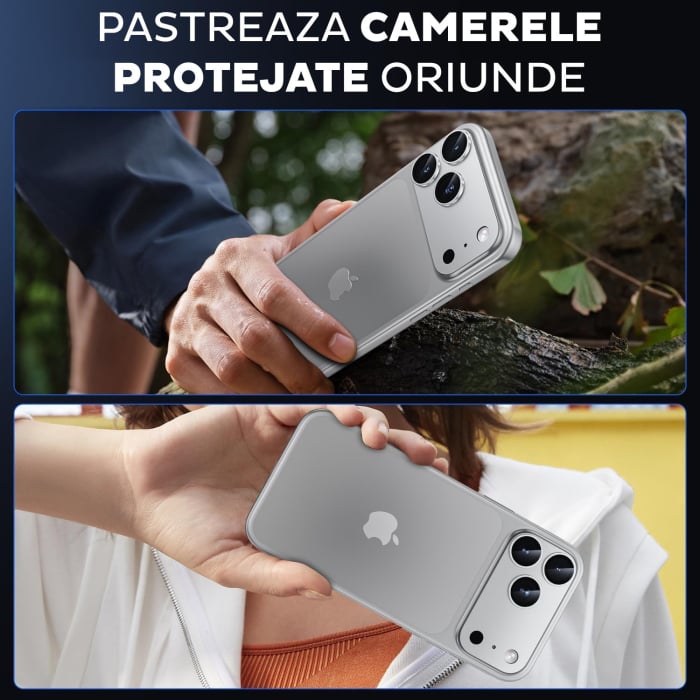 Folie de camera completa pentru iPhone 17 Pro - Argintiu/Silver [4]
