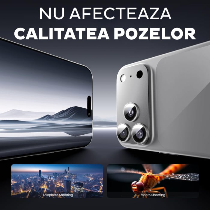 Folie de camera completa pentru iPhone 17 Pro - Argintiu/Silver [6]